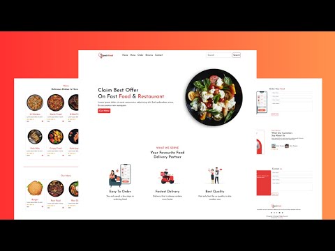How To Create a Food Website Using HTML CSS and BOOTSTRAP 5