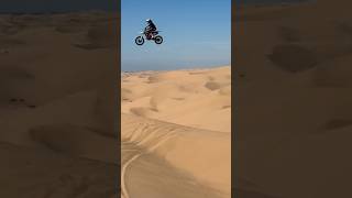 Big sends out in Glamis Sand Dunes! 🚀 #shortsclip #dirtbike #subscribe #youtubeshorts