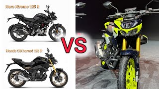 Honda CB 125 hornet 2025 | CB125 hornet VS hero Xtreme 125R | comparison #cb150r #xtreme125r #bike