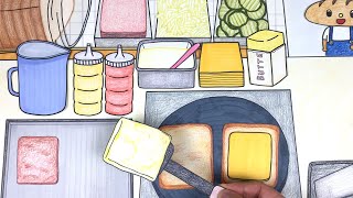 토스트 만들기 스톱모션 / 스톱모션 요리