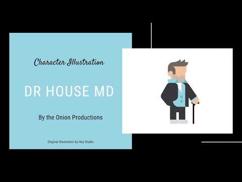 CSS Character Illustration - #04 - Dr. House