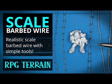 How To Make Cheap & Easy DIY Barbed Wire for Wargaming!