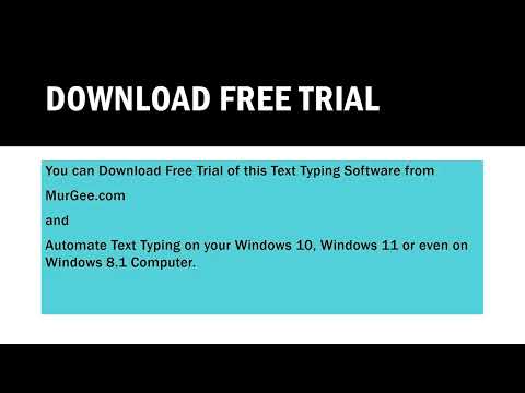 Text Typing Software