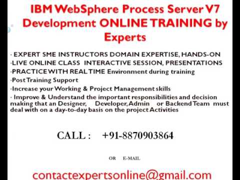IBM WebSphere Process Server V7 Development Online Training and Support