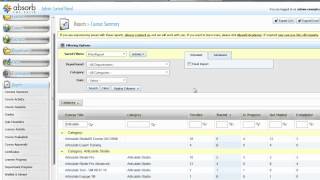 Absorb LMS - Default reports & automated report delivery