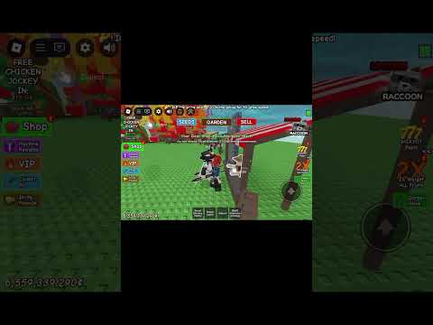 Playing roblox grow a garden