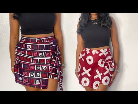 How To Cut And Sew A Short With Front Wrap And Side Belt || Easy pant Tutorial. #diy #howto