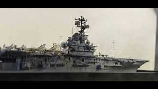 1/700 TRUMPETER USS Ticonderoga CV-14 1969 提康德罗加号航空母舰 shipmodel