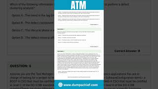ATM Exam Questions | Advanced Test Manager Certification Exam