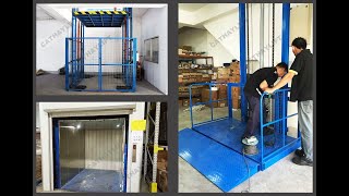 Dual guide cargo lift Shandong Cathay Machinery