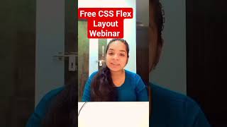 Free Flex Layout Webinar #css #flex #learning