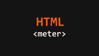 meter Tag HTML Example No. 1