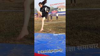 agniveer girls 3 feet high jump video #armyphysical #agniveer #armygirl #armyshorts #armygd #rally