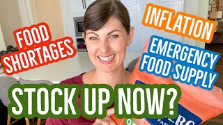 STOCK UP NOW? | BUDGET TIPS | EMERGENCY PANTRY | BULK FOODS | INFLATION