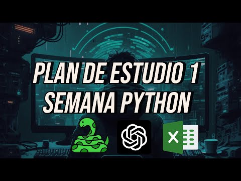 PLAN DE ESTUDIO para APRENDER PYTHON🐍💛💙 1 SEMANA con PLANTILLA. #programacion #python