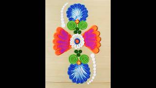 Easy Rangoli 2025😍 #rangoli #easyrangoli #subscribe #trending #viral #like #shorts #vnedit #art