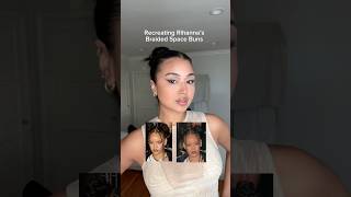 Rihannas Space Buns #curlyhairtutorial #hairstyles #hairstyles #curlygirl #curlystyles #spacebuns