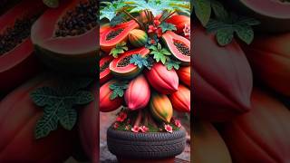 🌿Amazing Papaya Tree Grafting Technique 🌱 | Fast Growth Hack!