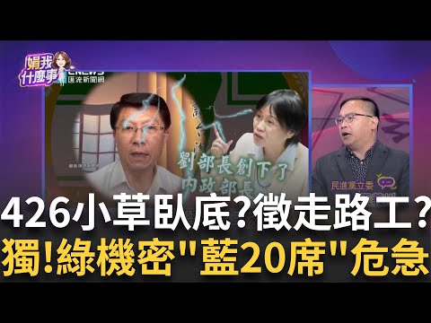 獨! 王義川爆DPP估..."上看20席.叫得出名字"進入投票? 426"砸錢"徵走路工? 小草密謀添亂"3分抗綠.7分發展"?│陳斐娟 主持 │20250423│關我什麼事