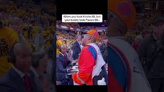 Spike Lee and Reggie Miller talking before Game 4 👀 #reggiemiller #spikelee #knicks #pacers