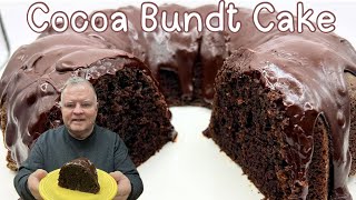 Cocoa Bundt Cake - Just in time for Valentine’s Day’s- A chocolate cake with a chocolate glaze!