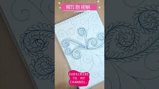 Beautiful leaves Patterns 🌿🌿🌿🌿 #artsbyhena #shorts #short #zentangle #doodle #zendoodles #pattern