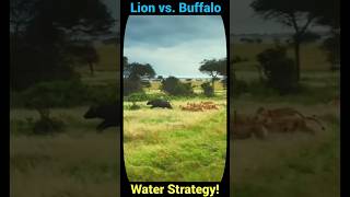 Lion Hunt: Buffalo uses Water defence 🐮