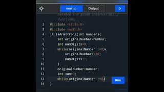 How to write a c Program to Armstrong number between the given interval using functions.