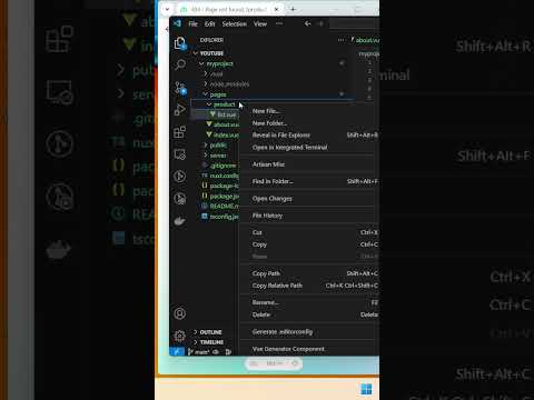 Create Multi Layer Page for nuxtjs #nuxtjs #javascript #shorts #shorts #coding