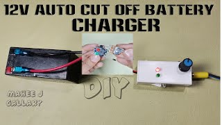 12V Auto Cut Off Battery Charger - DIY