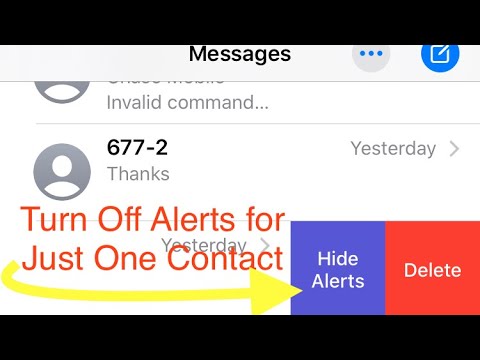 Messages: How to Turn Off Alerts for Just One Contact or Group Message