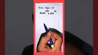 Unit digit tricks | number system #shorts #unitdigit #unitdigitconcept #maths #numbersystem