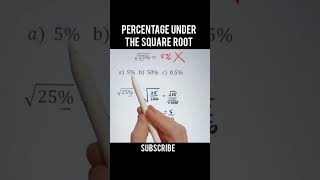 percentage under the root #shorts #math #maths #mathematics #algebra #viral #mathfact #mathstricks