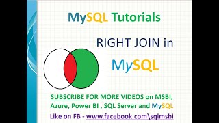 MySQL Tutorials | MySQL  Right Join | Right Joins with examples mysql | Outer join in mysql