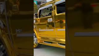 Gold Hummer Jeep