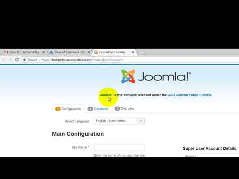 How to Install or Create new Joomla Website on Microsoft Azure