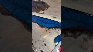 sweet blue epoxy! #handmade #satisfying #diy #epoxy #fun #shortvideo #decoration #wood #woodwork