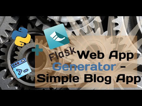 How to create flask web app with python
