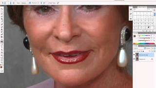 Face retouching in photoshop