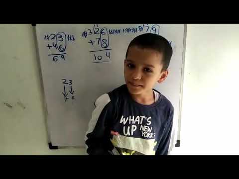 Addition of Two Digits numbers examples