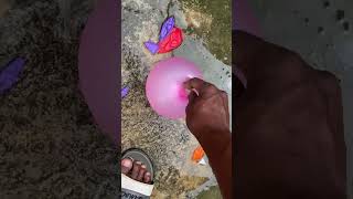 JUMPING ON WATER BALLOON TRICK! AMAZING BALLOON TRICK #short #Ep119