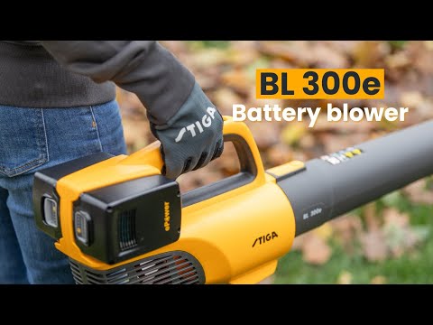 New STIGA cordless leaf blower:  BL 300e