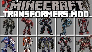 Minecraft TRANSFORMERS MOD / FIGHT AND TRANSFORM IN TO TRANSFORMERS!! Minecraft