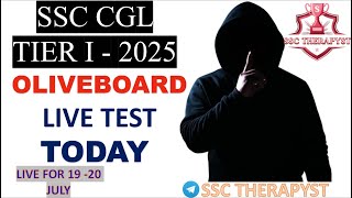 19 -20 July OLIVEBOARD LIVE MOCK TEST  SOLUTION SSC CGL TIER I 2025