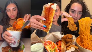 TIKTOK Mukbang Compilation | Birria Tacos, Taco Bell, Cane's, McDonald's & More!