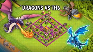  Which dragon can beat th6 max base layout | clash of clans 