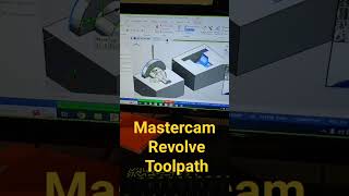 Mastercam  revolve toolpath #cncprogramming #cnc #mechanical #cadcam #mastercam #vmc