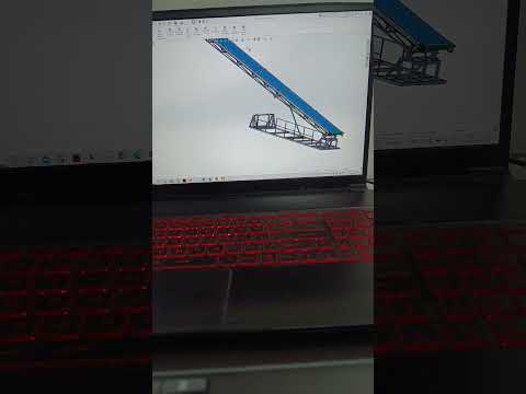 hydraulic lifting conveyor #conveyor #manufacturing #cad #solidworks