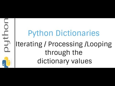 loop in dictionary |How to Iterate Through a Dictionary in Python