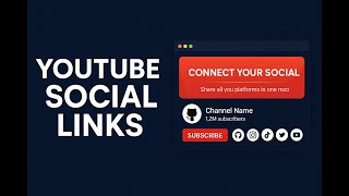 Add customizable social media links to YouTube channel pages